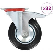 32 pcs Roulettes pivotantes 160 mm