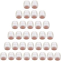 32 pezzi di protezione per sedia in silicone poggiapiedi mobili gamba del tavolo protezione del pavimento protezione trasparente per gambe della