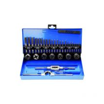 32 tlg Set de filetage au taraud M3-M12 Naizy