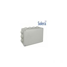 Solera - Wasserdichte quadratische Box 220 x 170 x 80 mm mit Bodenschrauben (Schrumpffolie) y686