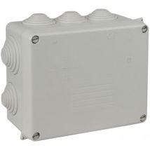 Solera - Rechteckige Wasserdichte Anschlussdose Mit 10 Konen Ip55/ik08 160x135x70mm/165x145x84mm Mit Verschlussdeckel Mit Grauen Schraube