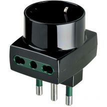 Sicury multi-adaptateur max 150w s17+2p17/11+p noir - 00323 - Vimar