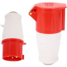 32A 3-Phasen-Steckdose Hitzebeständiger Steckeranschlusssatz mit Anti-Drop-Design Wasserfest für die Industrie für die Landwirtschaft