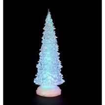 32cm LED Water Christmas Tree Changing Lights Battery Operated Festive Decor