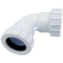 32mm 90 deg Knuckle Elbow Bend Compression Universal Waste Fittings