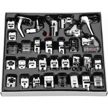 32pcs Kit Pieds de Biche pour Machine à Coudre, Machine à Coudre domistique Ourlet Pied de pièces Accessoires pour Babylock Janome Brother Singer