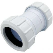 32x32mm Straight Coupler Universal Compression Waste Fittings (1 1/4')