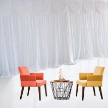 33M Rideau de fond de scène de mariage Rideau de fond de scène de mariage 68DD Soie de glace