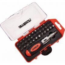 Am-tech - 38pc Stubby Ratchet Screwdriver & Bit Set - L1965