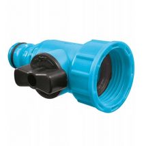 Cellfast - 3/4 Inch bsp Thread Garden Tap Connector Quick With Control Shut Valve 52-216