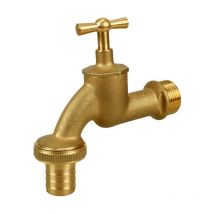 Tycner - 3/4' Inch Garden Water Feed Brass Tap Outdoor Watering Butterfly Handle