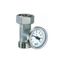 Portatermometro cromato completo di termometro bimetallico far 3433 3/4'