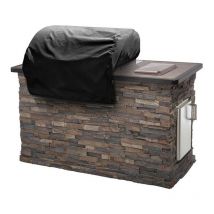 Serbia - 34W30D18H inch Housse de barbecue encastrable extérieure en tissu Oxford 420D Bche de protection pour barbecue intégrée