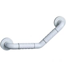 GTA - Barra de apoyo para baño de 8 'x 8' con círculo de luz para inodoro, ducha, bañera, soporte para discapacitados, barra de apoyo de acero