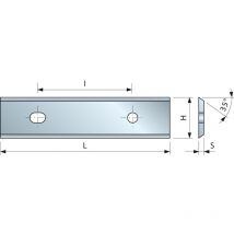 Plättchen 35° 40x12x1,5 I26 - F03FH02909 -CG08MLA310