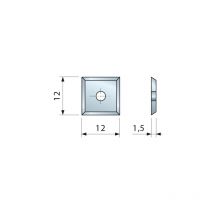 Plättchen 35° 12x12x1,5 mm – 2903 – Zubehör für Drehbänke