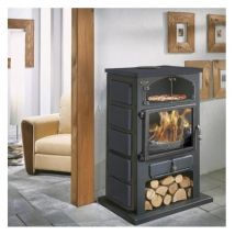 12 kw holzofen aus gusseisen, anthrazit lackiert - Godin - 350104000053