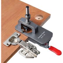 Tonchean - 35mm Locher Bohrer Guide Schrank Tür Scharnier Loch Finder Diy Holzbearbeitung Werkzeug