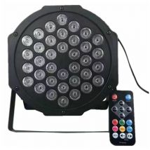 Ensoleille - 36 projecteurs led, projecteurs par, lumière disco, lumière stroboscopique dj, éclairage de scène, lampe, mixage rbg, 36W, entrée /