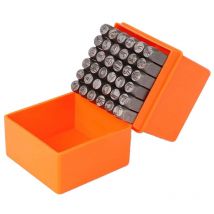 Tlily - 36 StüCke 3 Mm Stempelset für Zahlen und GroßBuchstaben (a-z & 0-9)Stanzen Perfekt Bedrucken Von Metall, Kunststoff, , Leder