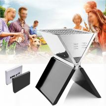 Senderpick - 36 x 25,5 x 4,5 cm, barbacoa plegable de acero inoxidable, parrilla plegable para camping, senderismo, Vanlife jardín y barbacoa al aire