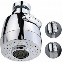 360 Degrés Aérateur de Robinet Pivotant Tête de Robinet de Cuisine -2 Modes Réglable Douche Tête Filtre Pulvérisateur Pour Cuisine Salle De Bain
