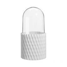360° Rangement Pinceaux Maquillage avec Couvercle, Boite Rangement Maquillage Organisateur Makeup Organizer Présentoir Cosmétique pour Pinceau, Rouge