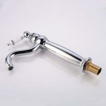 Senderpick - 360° Retro Hoch Einhebel Wasserhahn Bad Armatur Mischbatterie Waschbecken Messing