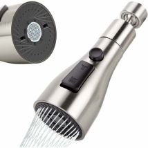 360°Rotatif Douchette Robinet Cuisine FM22/M24,3 Modes Tête Douchette Evier Cuisine,Brise Jet Robinet Cuisine,Adaptateur Economiseur D'eau Pour