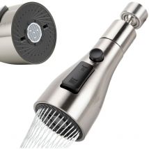 360°Rotatif Douchette Robinet Cuisine,3 Modes Tête Douchette Evier Cuisine,Brise Jet Robinet Cuisine,Adaptateur Economiseur D'eau Pour Robinet,Embout