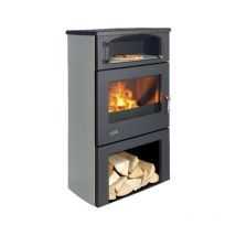 Godin - Stufa a legna grigio argento da 11kw - 362115CGRISARG