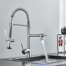 Suguword - Robinet de Cuisine Robinet Cuisine Mitigeur D'éVier Pivotant à 360°Cuisine Cuisine en Acier Inoxydable Cuisine avec Double Mode