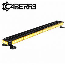 38' Barre lumineuse stroboscopique led Double côté Feux d'urgence ambre de danger et de sécurité pour Véhicules Voitures Remorqueuses Déneigeuses