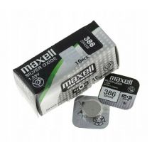 386 Maxell 1,55vdc 125mah Silver Oxide Sr43sw 386/ Maxell Clock Battery