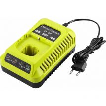Lokiua - Caricabatteria di ricambio 3A 12V-18V per Ryobi one+ 12V-18V BCL1418 260051002 P113 P117 P118 Batteria ricaricabile