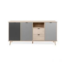 Webmarketpoint - 3c) 3-türiges Sideboard mit 2 Schubladen 180 x 88 x 40 h cm (EPIK52)