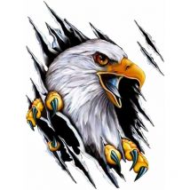 3D Autocollant de Décoration de Voiture,Animal Aigle Autocollant de Voiture Autocollant en Vinyle Adhésif Autocollant de Carrosserie de Voiture