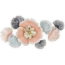 3d-deko-wandpaneel Mit Blumen Und Blättern 93x7,5x53cm Softy