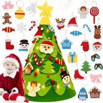 3d Filz-nikolausbaum-set Für Kleinkinder – Weihnachtsdeko, Wandornamente, Bastelsets, Geschenke Und Partyzubehör