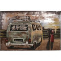 3D Metallbild Bulli mit Pärchen 314714