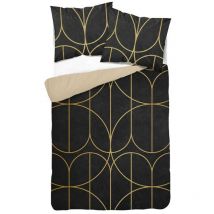 Magic - 3D-Mikrofaserbettwäsche 160x200 Schwarzbeige geometrisch 4345 a 2