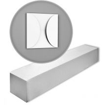Decor W107-box modern circle 1 carton 5 pièces 3d Panneaux murales 0,55 m2 - Orac