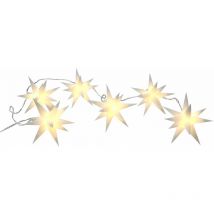 Spetebo - 3d Stern Lichterkette 150 Cm - 6 Led - Lichterkette Mit 6 Beleuchteten Sternen