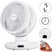 3D Tischventilator 23 cm Luftzirkulator Luftkühler leise 55W Ventilator - Arebos
