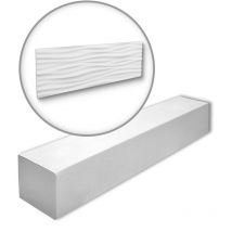 LIQUID-box arstyl Noel Marquet 1 Box 6 pieces 3d wall panel contemporary design white 2,58 m2 - white - NMC