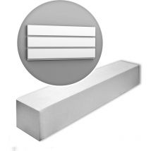 Decor W116-box modern bar xl 1 Box 6 pieces 3d wall panel 12 m - white - Orac