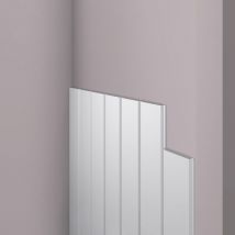 NMC - 3D Wandpaneel WG2 wallstyl Noel Marquet Wandpaneel Wandleiste Modernes Design weiß 2,44 m