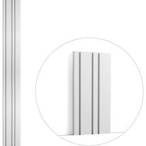 Orac - 3d Wandpaneel Decor W119 Modern Bar Mix Wandpaneel Zierelement Stuckleiste Modernes Design Weiß 2 M
