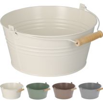 3er Blumentopf mit Henkel Ø22xH10cm-ME1000130-Weiß-var