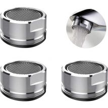 Alovez - 3er-Pack Küchenhahn-Luftsprudler, Wasserhahn-Luftsprudler-Ersatzteile mit Messinggehäuse, 15/16 Zoll 24 mm m